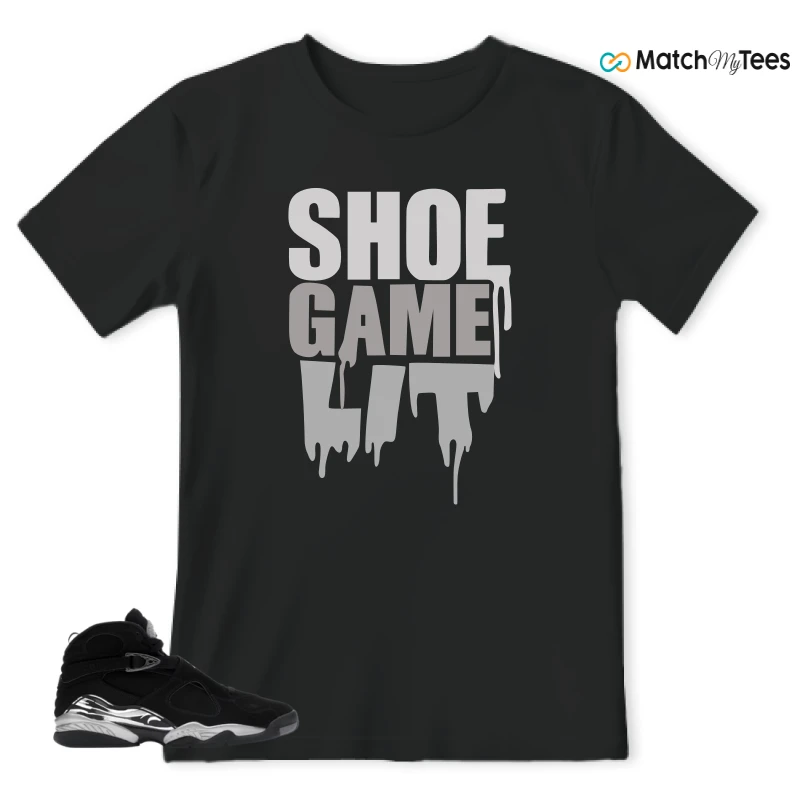 NIKE JORDAN 8 RETRO CHROME (2026) SNEAKER Matching Tees t-shirt