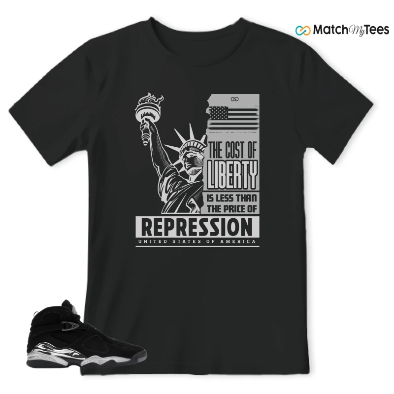 NIKE JORDAN 8 RETRO CHROME (2026) SNEAKER Matching Tees t-shirt
