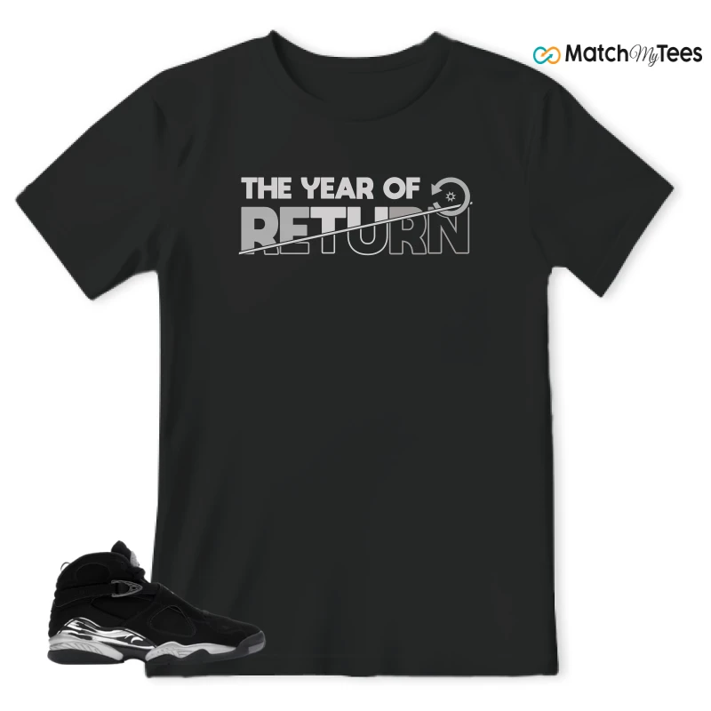 NIKE JORDAN 8 RETRO CHROME (2026) SNEAKER Matching Tees t-shirt