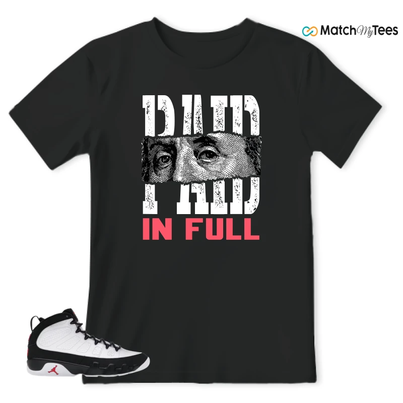 NIKE JORDAN 9 RETRO OG SPACE JAM (2026) SNEAKER Matching Tees t-shirt