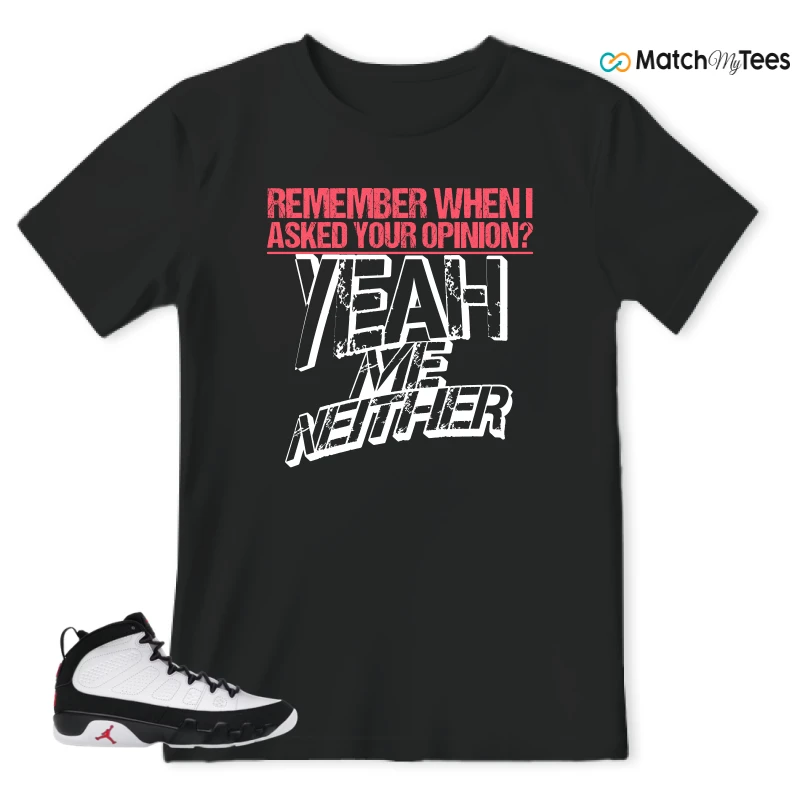 NIKE JORDAN 9 RETRO OG SPACE JAM (2026) SNEAKER Matching Tees t-shirt