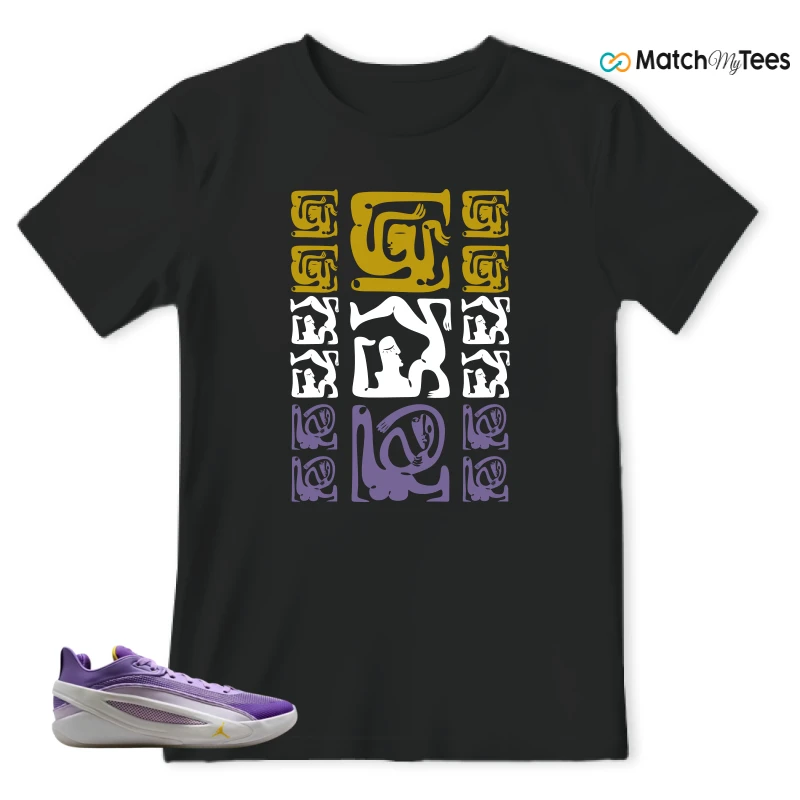 NIKE JORDAN LUKA 5 LAKERS SNEAKER Matching Tees t-shirt