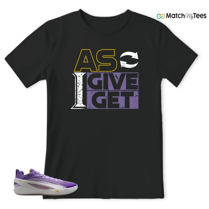 NIKE JORDAN LUKA 5 LAKERS SNEAKER Matching Tees t-shirt