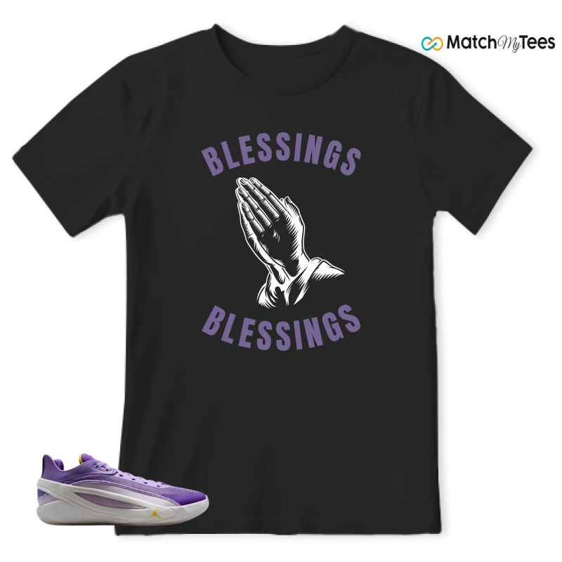 NIKE JORDAN LUKA 5 LAKERS SNEAKER Matching Tees t-shirt