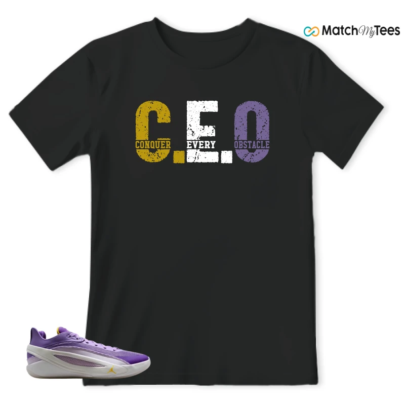 NIKE JORDAN LUKA 5 LAKERS SNEAKER Matching Tees t-shirt
