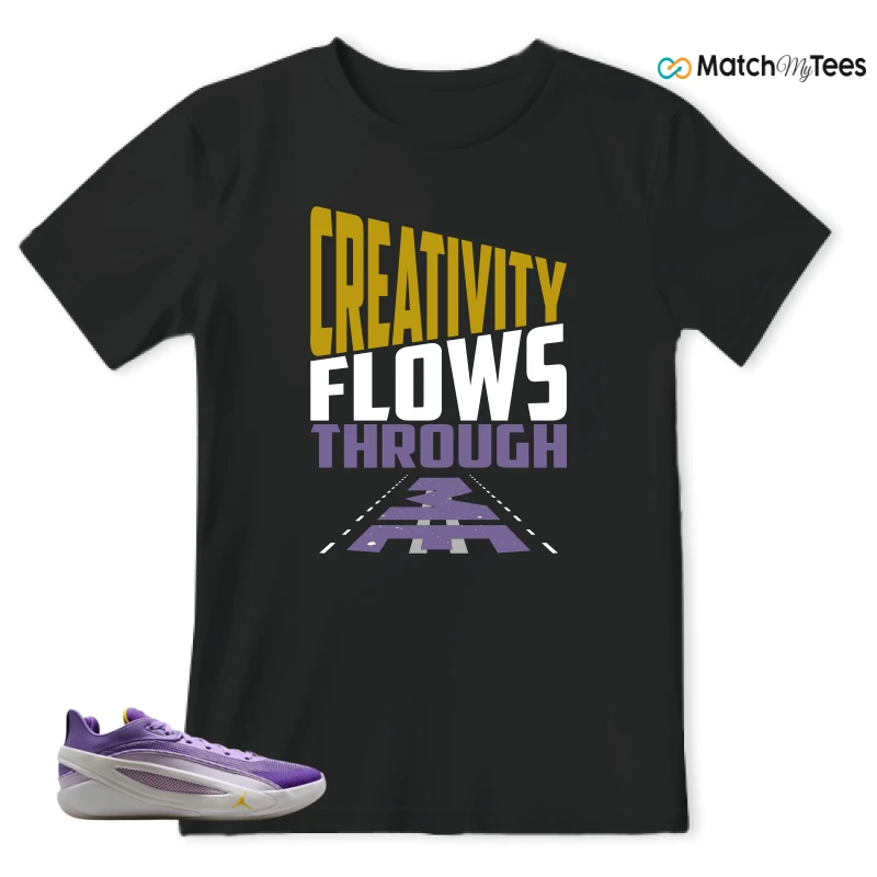 NIKE JORDAN LUKA 5 LAKERS SNEAKER Matching Tees t-shirt