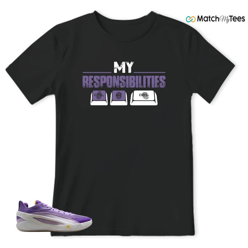 NIKE JORDAN LUKA 5 LAKERS SNEAKER Matching Tees t-shirt
