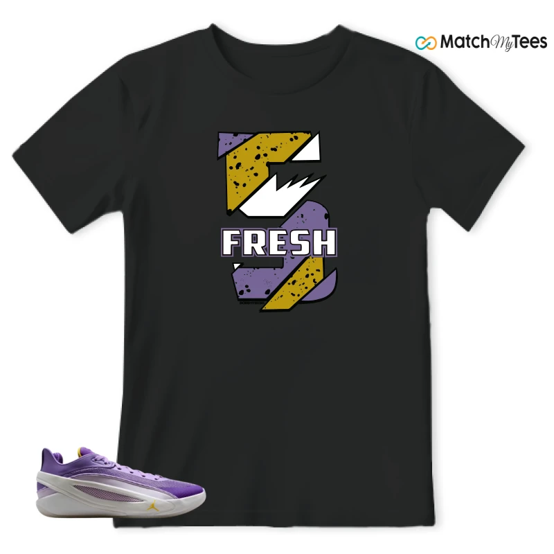 NIKE JORDAN LUKA 5 LAKERS SNEAKER Matching Tees t-shirt