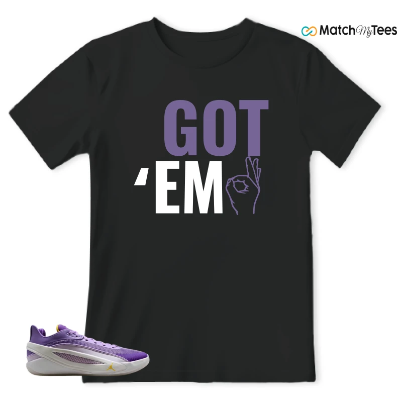 NIKE JORDAN LUKA 5 LAKERS SNEAKER Matching Tees t-shirt