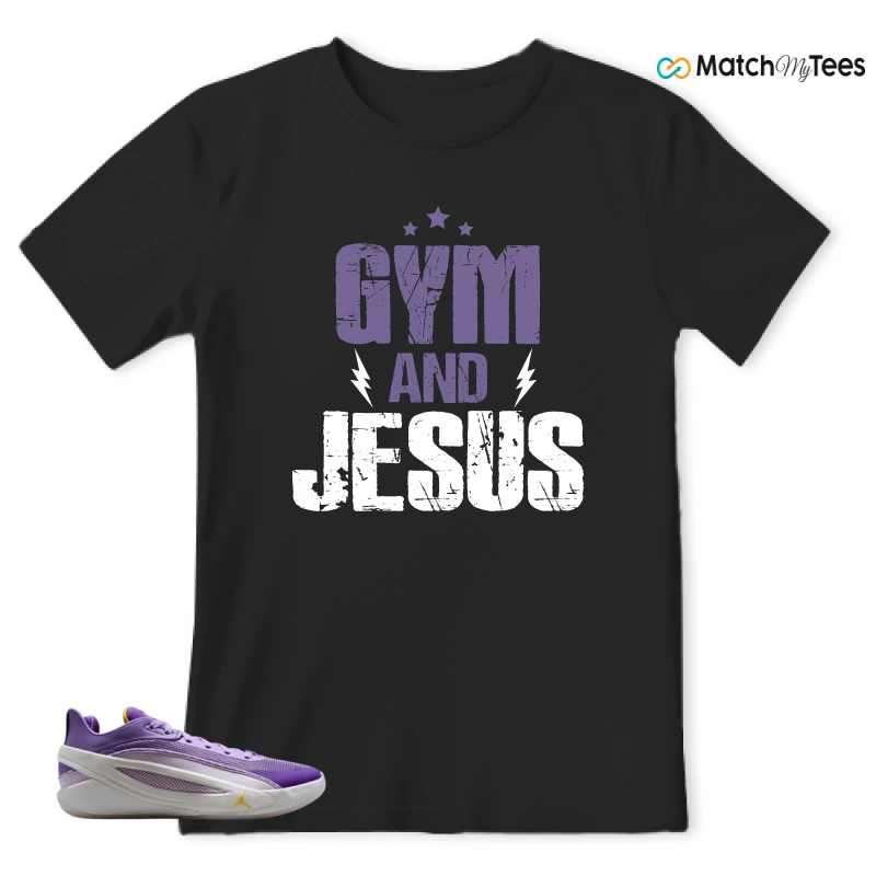 NIKE JORDAN LUKA 5 LAKERS SNEAKER Matching Tees t-shirt