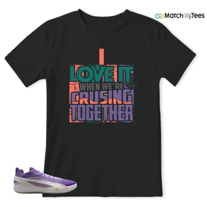 NIKE JORDAN LUKA 5 LAKERS SNEAKER Matching Tees t-shirt