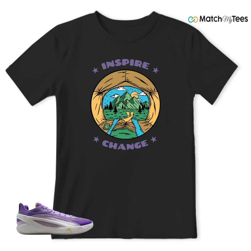 NIKE JORDAN LUKA 5 LAKERS SNEAKER Matching Tees t-shirt