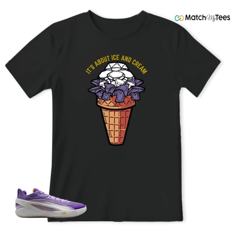 NIKE JORDAN LUKA 5 LAKERS SNEAKER Matching Tees t-shirt