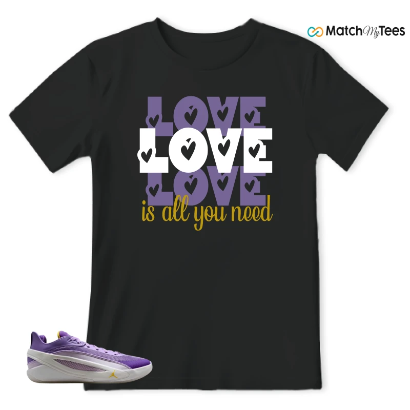 NIKE JORDAN LUKA 5 LAKERS SNEAKER Matching Tees t-shirt