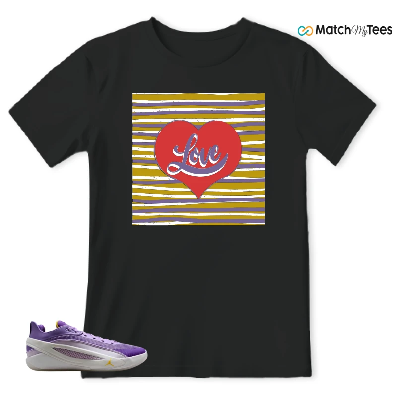 NIKE JORDAN LUKA 5 LAKERS SNEAKER Matching Tees t-shirt