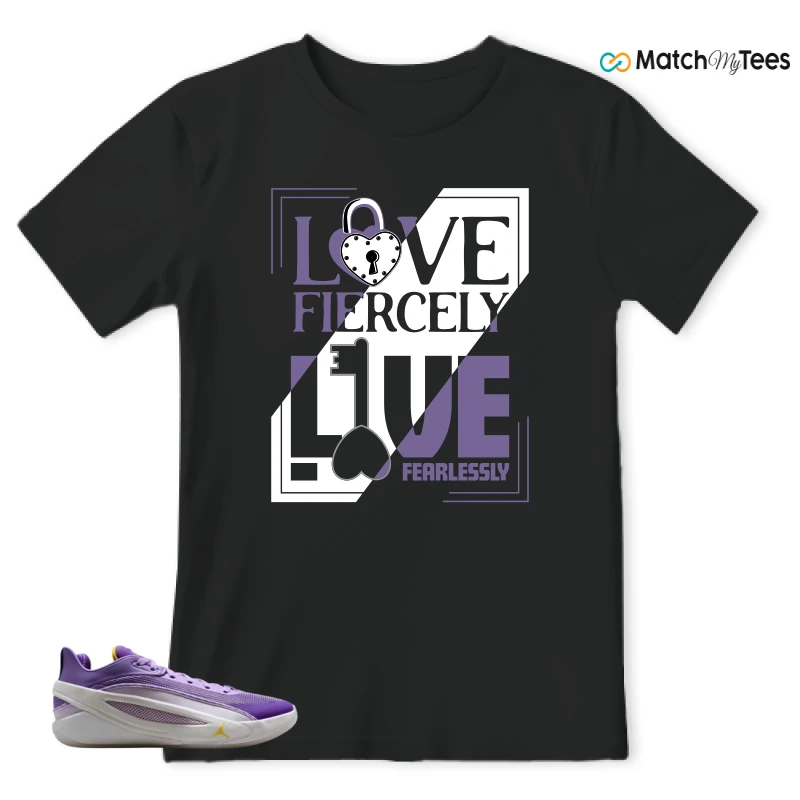 NIKE JORDAN LUKA 5 LAKERS SNEAKER Matching Tees t-shirt
