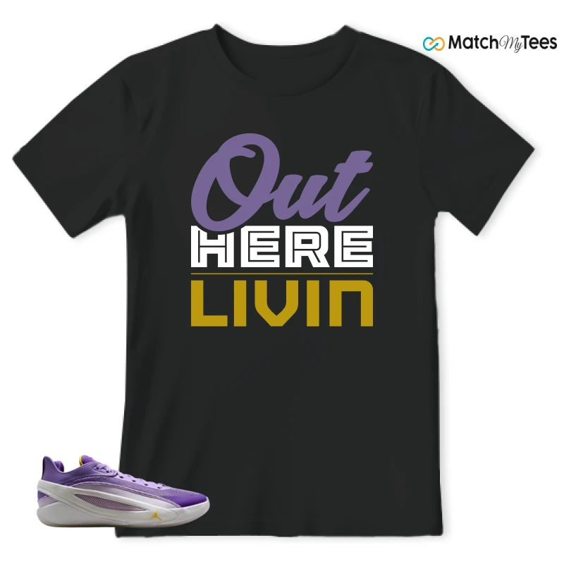 NIKE JORDAN LUKA 5 LAKERS SNEAKER Matching Tees t-shirt
