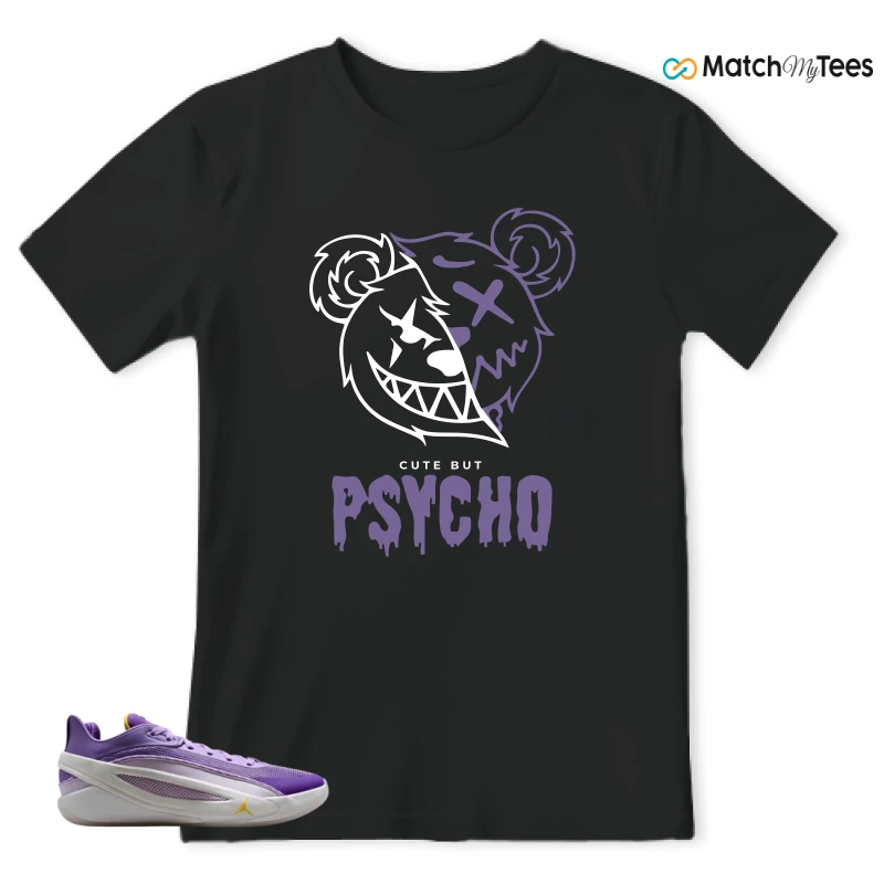 NIKE JORDAN LUKA 5 LAKERS SNEAKER/WHITE/ATOMIC VIOLET/WILD BERRY/WHITE matching T-shirt