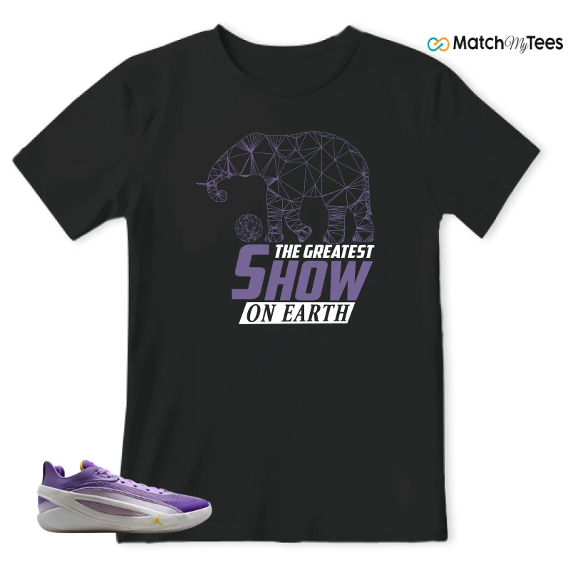 NIKE JORDAN LUKA 5 LAKERS SNEAKER Matching Tees t-shirt