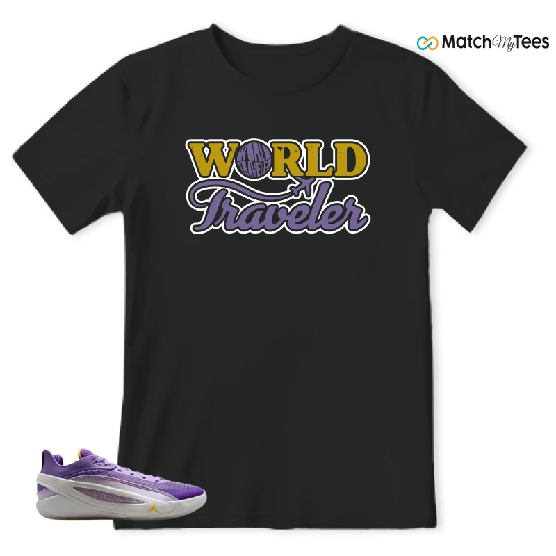 NIKE JORDAN LUKA 5 LAKERS SNEAKER Matching Tees t-shirt