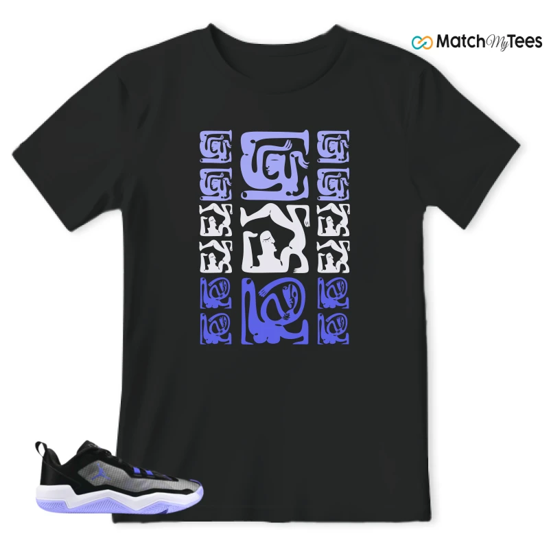 NIKE JORDAN ONE TAKE 4 PF PURPLE BLACK SNEAKER Matching Tees t-shirt