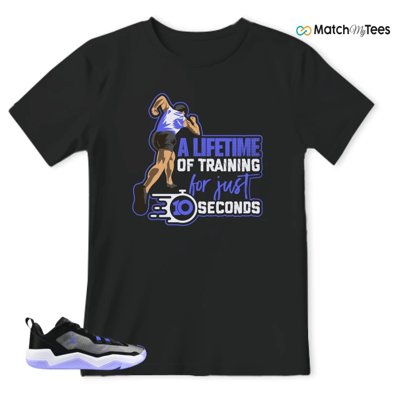 NIKE JORDAN ONE TAKE 4 PF PURPLE BLACK SNEAKER Matching Tees t-shirt