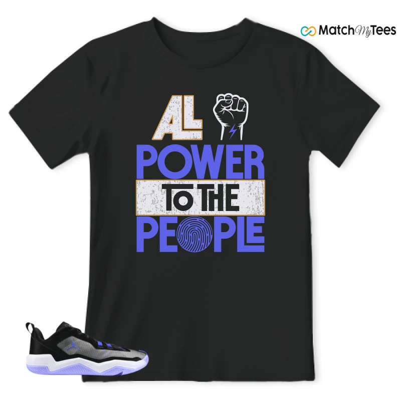 NIKE JORDAN ONE TAKE 4 PF PURPLE BLACK SNEAKER Matching Tees t-shirt