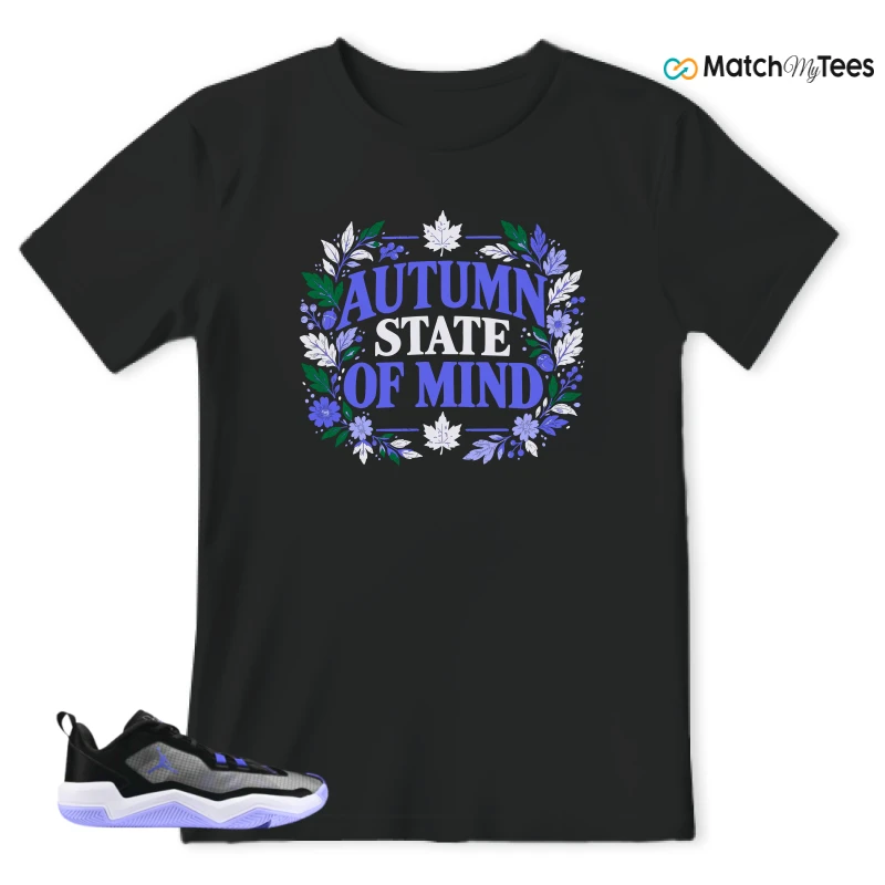 Autum State Of Mind 2 Black matching T-shirt T-shirt