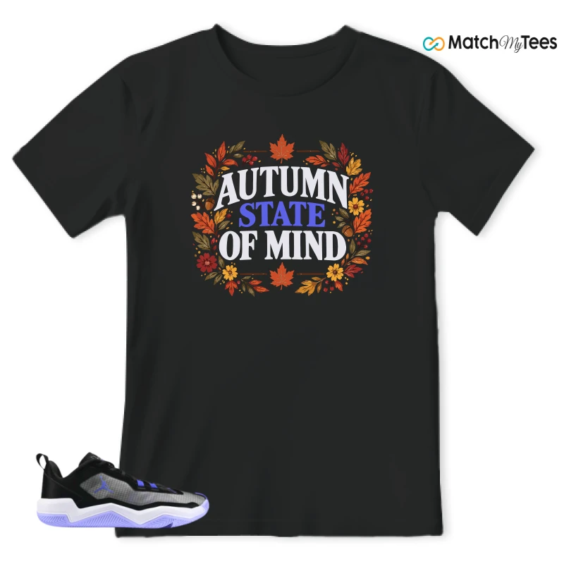 Autum State Of Mind Black matching T-shirt T-shirt