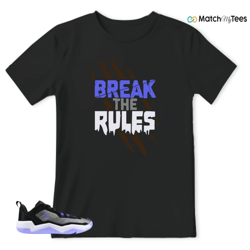 NIKE JORDAN ONE TAKE 4 PF PURPLE BLACK SNEAKER Matching Tees t-shirt