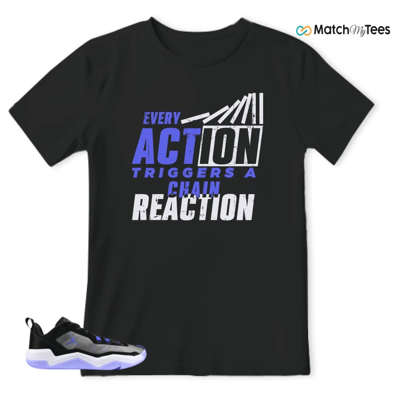 NIKE JORDAN ONE TAKE 4 PF PURPLE BLACK SNEAKER Matching Tees t-shirt