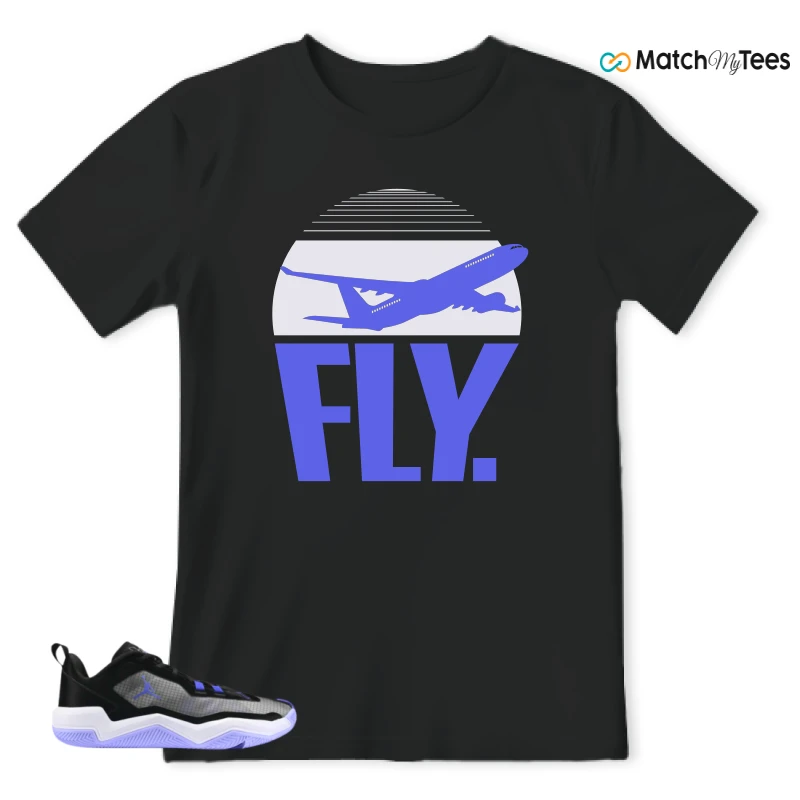 NIKE JORDAN ONE TAKE 4 PF PURPLE BLACK SNEAKER Matching Tees t-shirt