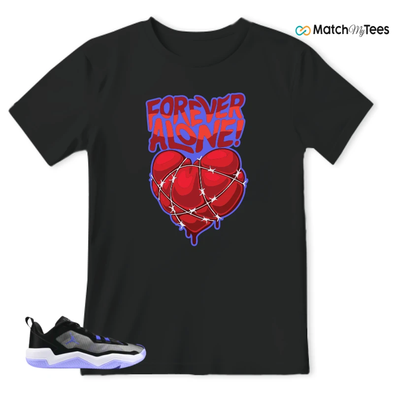 NIKE JORDAN ONE TAKE 4 PF PURPLE BLACK SNEAKER Matching Tees t-shirt