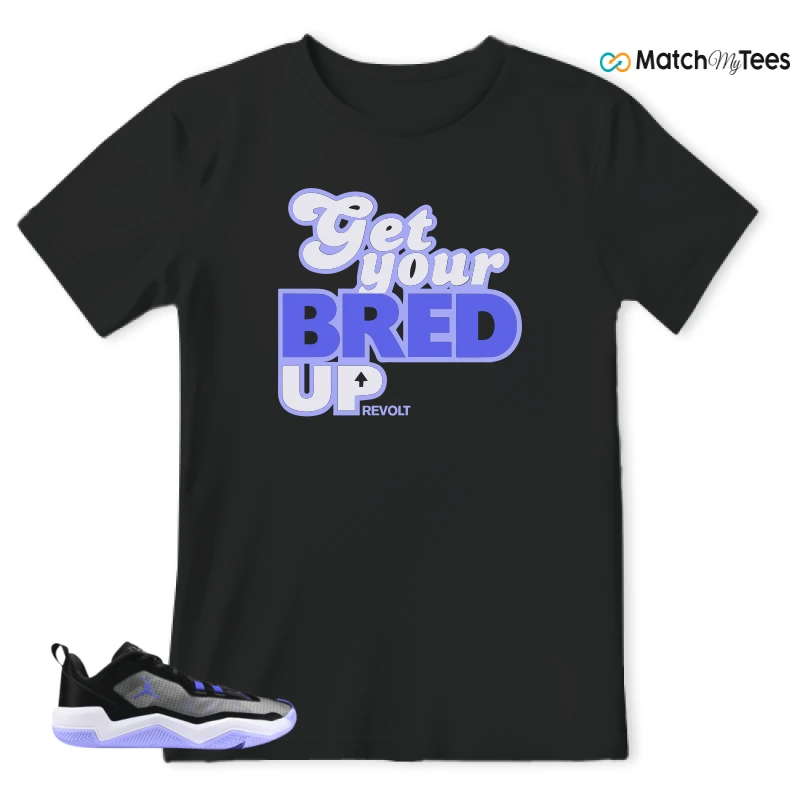 NIKE JORDAN ONE TAKE 4 PF PURPLE BLACK SNEAKER Matching Tees t-shirt