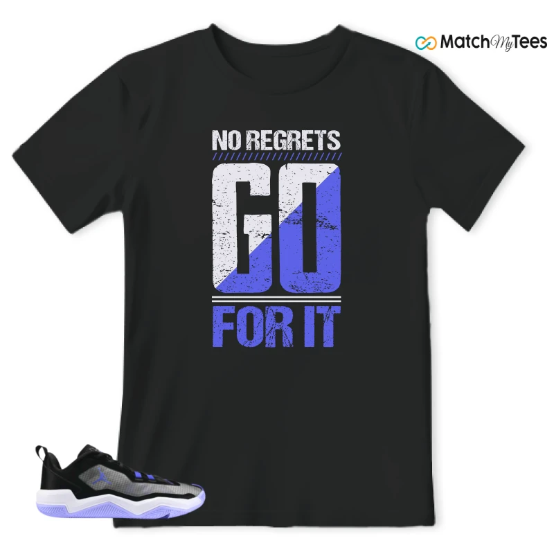 NIKE JORDAN ONE TAKE 4 PF PURPLE BLACK SNEAKER Matching Tees t-shirt