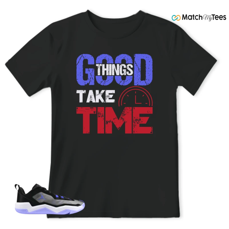NIKE JORDAN ONE TAKE 4 PF PURPLE BLACK SNEAKER Matching Tees t-shirt