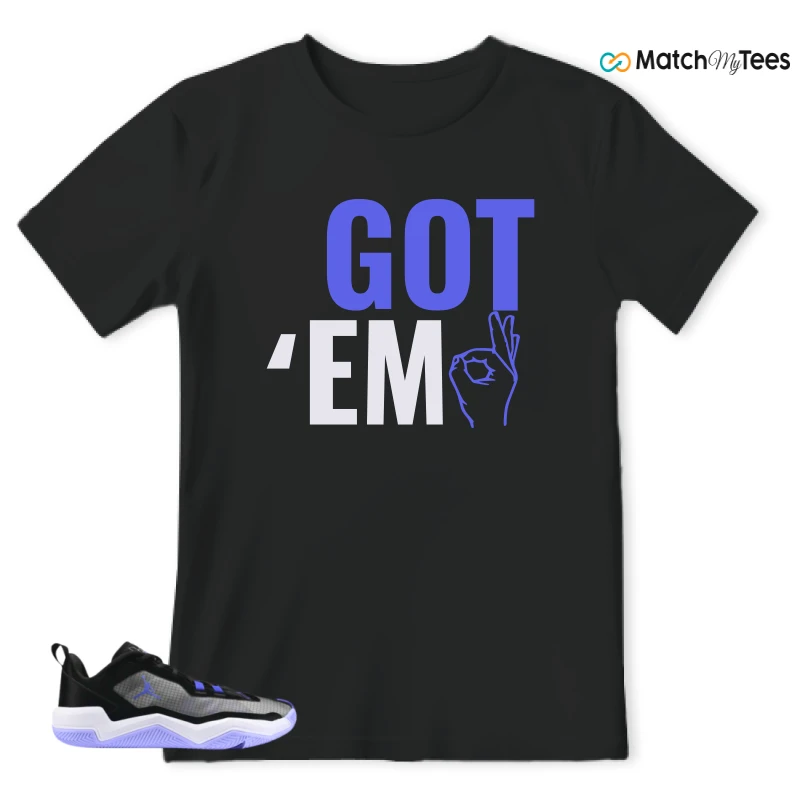 NIKE JORDAN ONE TAKE 4 PF PURPLE BLACK SNEAKER Matching Tees t-shirt