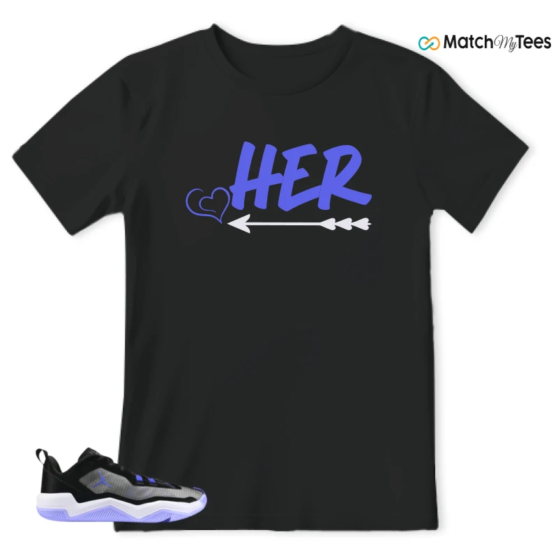 NIKE JORDAN ONE TAKE 4 PF PURPLE BLACK SNEAKER Matching Tees t-shirt