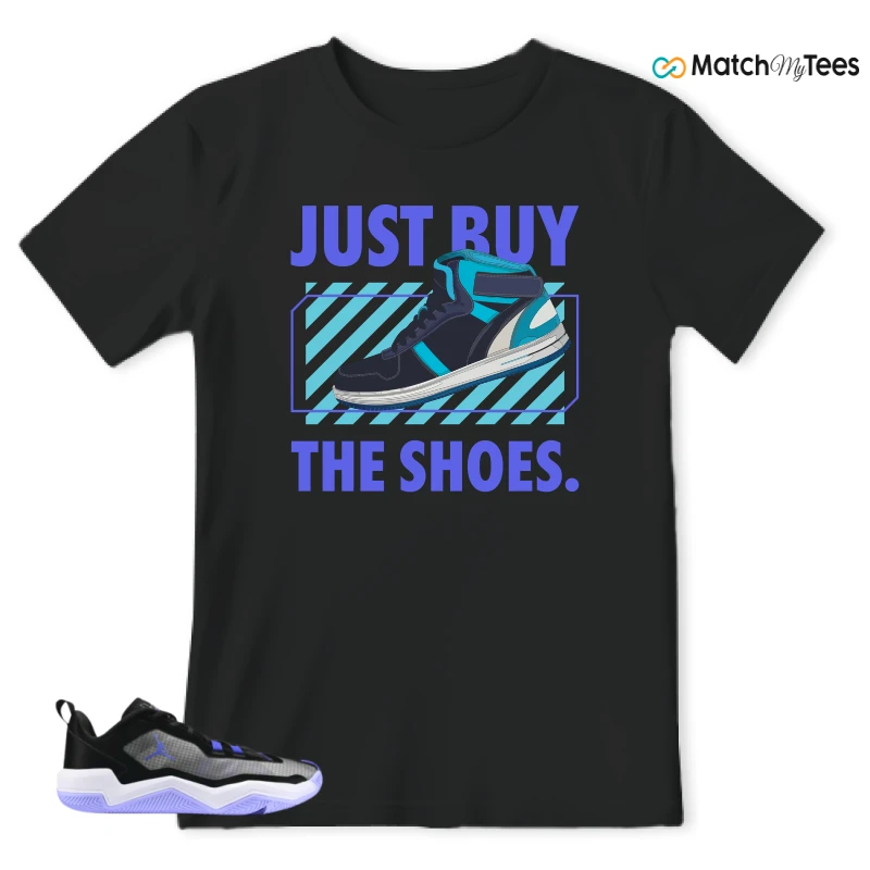 NIKE JORDAN ONE TAKE 4 PF PURPLE BLACK SNEAKER Matching Tees t-shirt