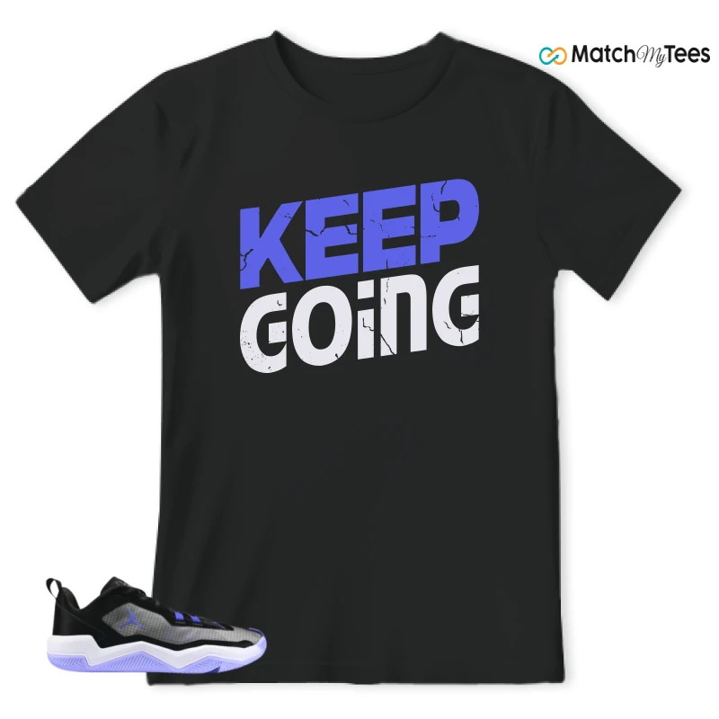 NIKE JORDAN ONE TAKE 4 PF PURPLE BLACK SNEAKER Matching Tees t-shirt