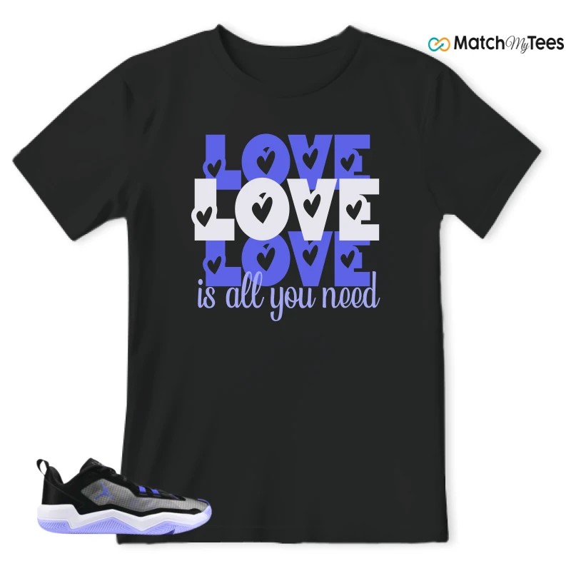 NIKE JORDAN ONE TAKE 4 PF PURPLE BLACK SNEAKER Matching Tees t-shirt