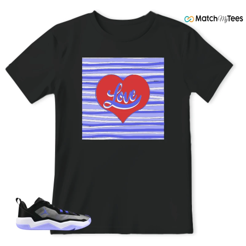 NIKE JORDAN ONE TAKE 4 PF PURPLE BLACK SNEAKER Matching Tees t-shirt
