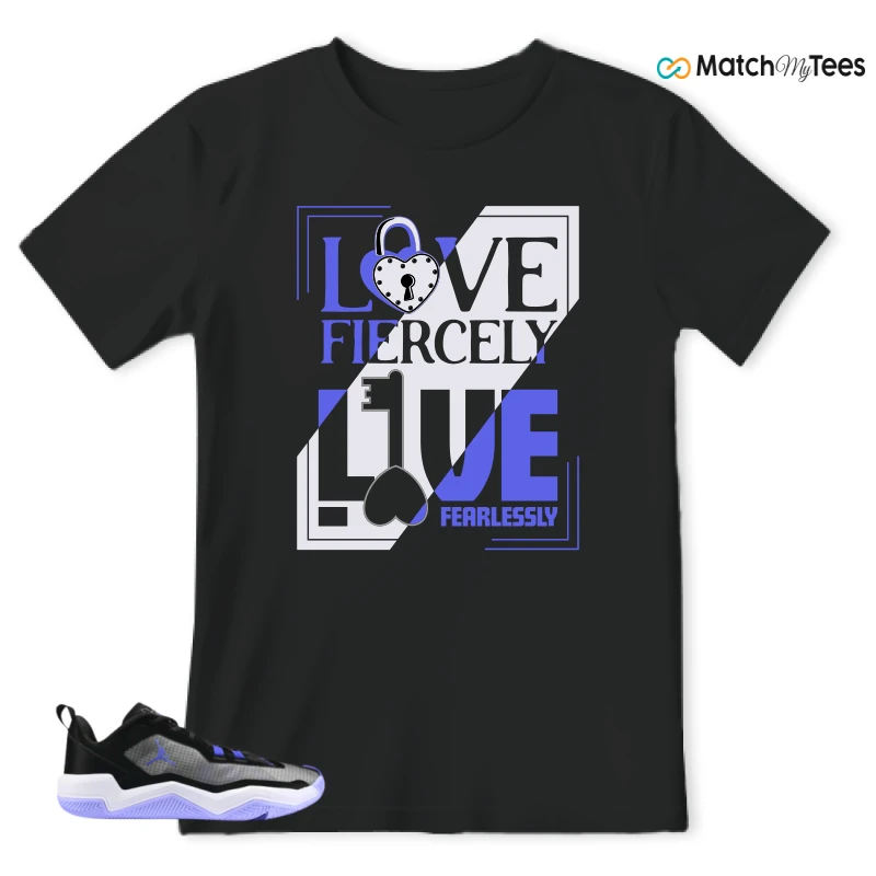 NIKE JORDAN ONE TAKE 4 PF PURPLE BLACK SNEAKER Matching Tees t-shirt