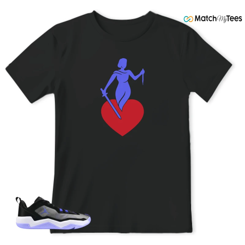 NIKE JORDAN ONE TAKE 4 PF PURPLE BLACK SNEAKER Matching Tees t-shirt