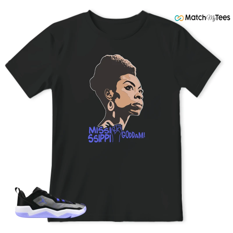 NIKE JORDAN ONE TAKE 4 PF PURPLE BLACK SNEAKER Matching Tees t-shirt