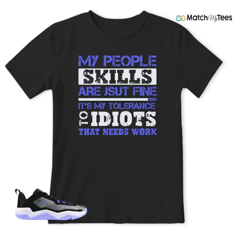 NIKE JORDAN ONE TAKE 4 PF PURPLE BLACK SNEAKER Matching Tees t-shirt