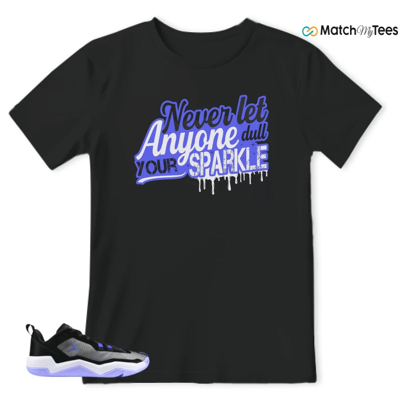 NIKE JORDAN ONE TAKE 4 PF PURPLE BLACK SNEAKER Matching Tees t-shirt