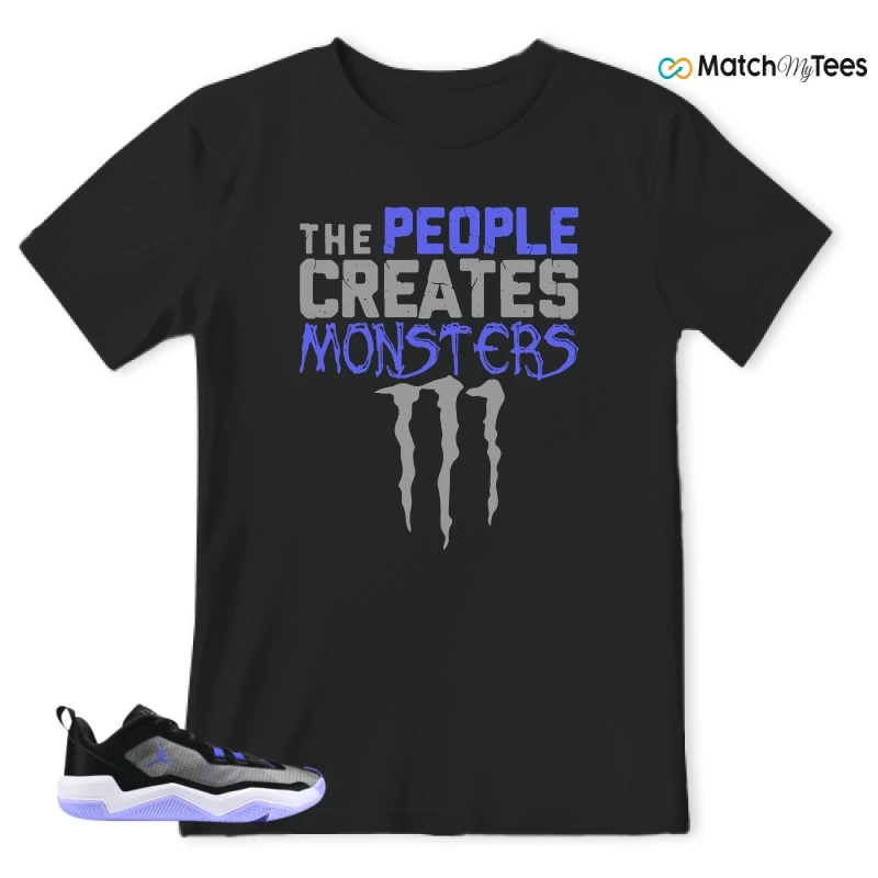 NIKE JORDAN ONE TAKE 4 PF PURPLE BLACK SNEAKER Matching Tees t-shirt