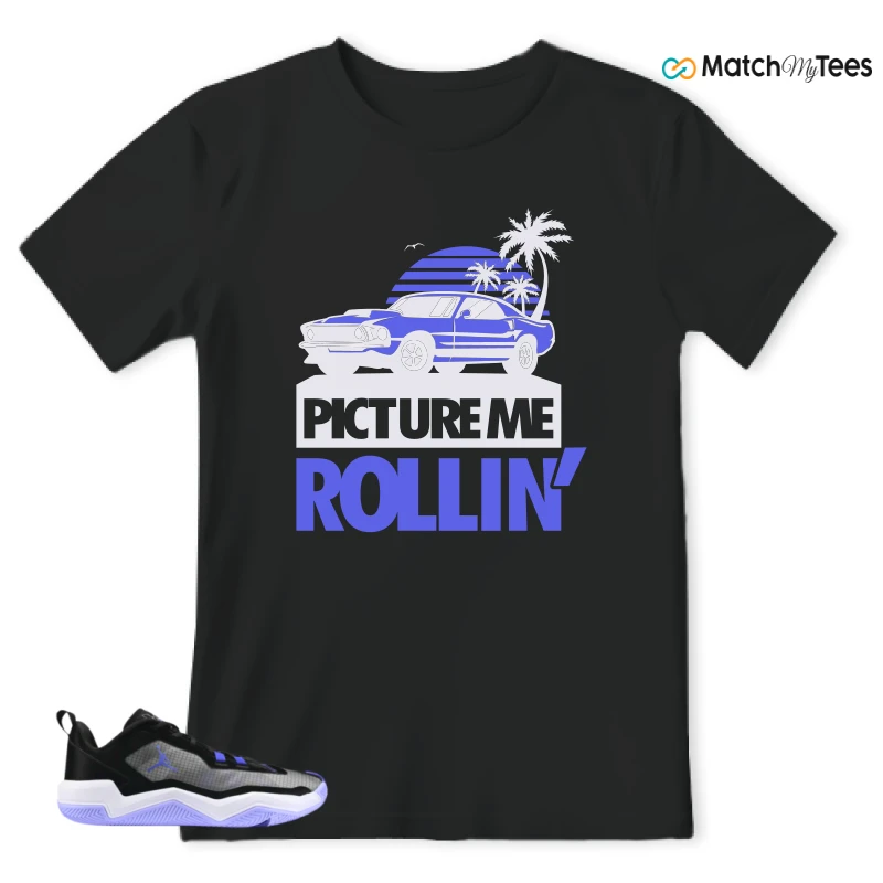 NIKE JORDAN ONE TAKE 4 PF PURPLE BLACK SNEAKER Matching Tees t-shirt