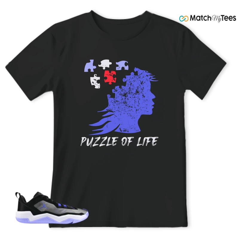 NIKE JORDAN ONE TAKE 4 PF PURPLE BLACK SNEAKER Matching Tees t-shirt